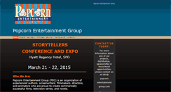 Desktop Screenshot of popcornentertainmentgroup.com